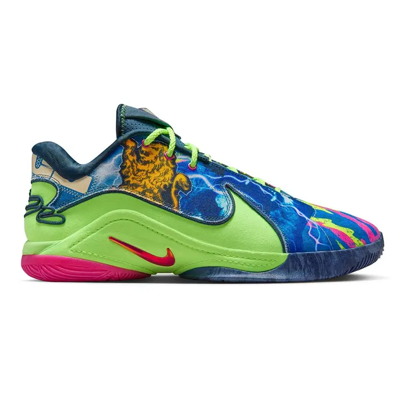 Lebron Xxii Blustery Fireberry Verde - Scarpe Basket Uomo EUR 46 / US 12