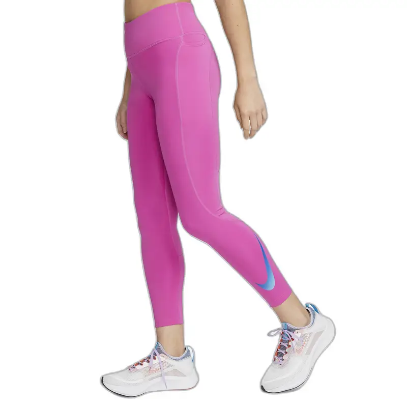 Legging 7/8 donna Nike Dri-Fit FST Swoosh HBR MR Rose