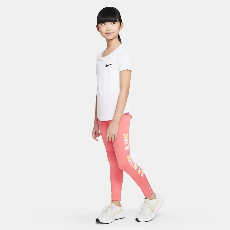 Legging figlia Nike Dri-FIT One Logo Print Rose