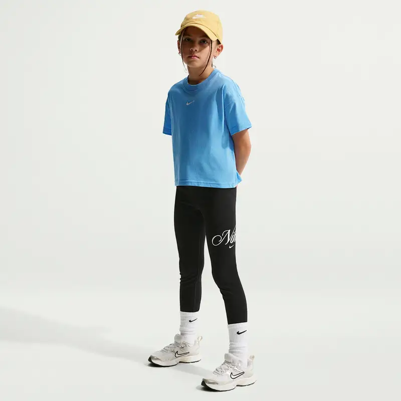 Leggings da bambina Nike Classic Noir