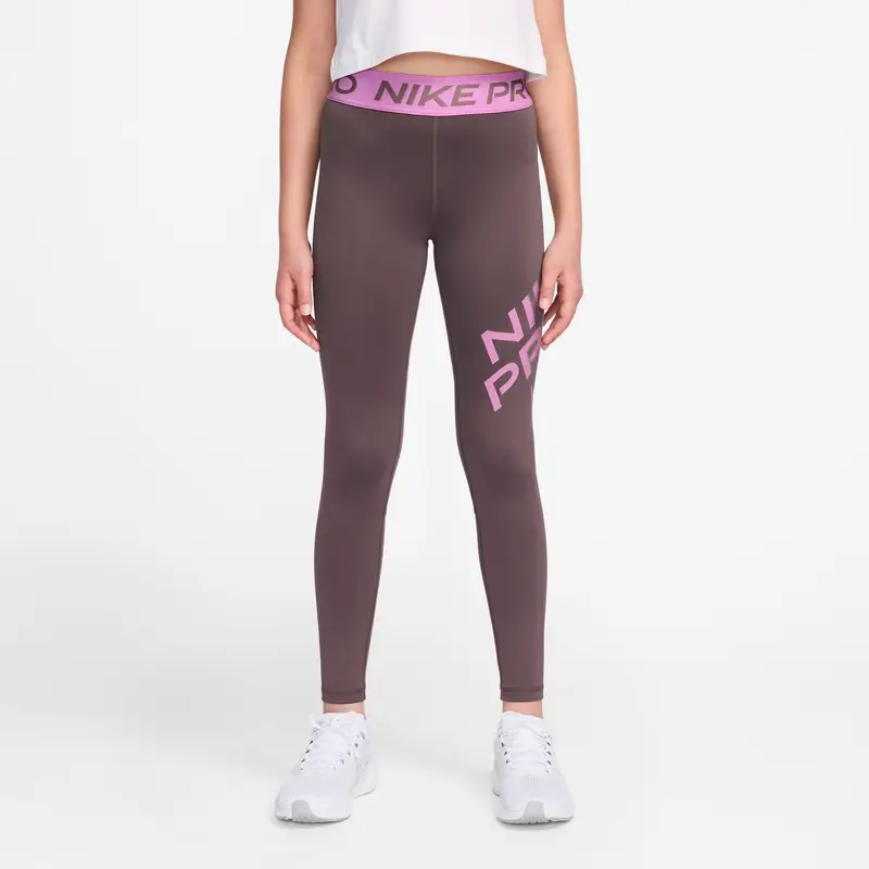 Leggings da bambina Nike Pro Noir