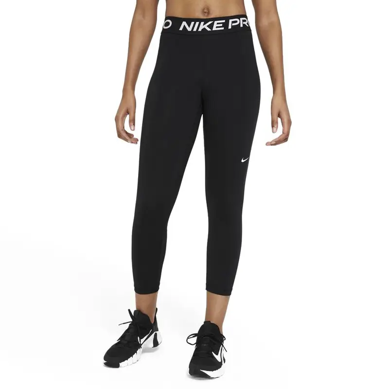 Leggings Sportivi Crop Pro Nero Donna L