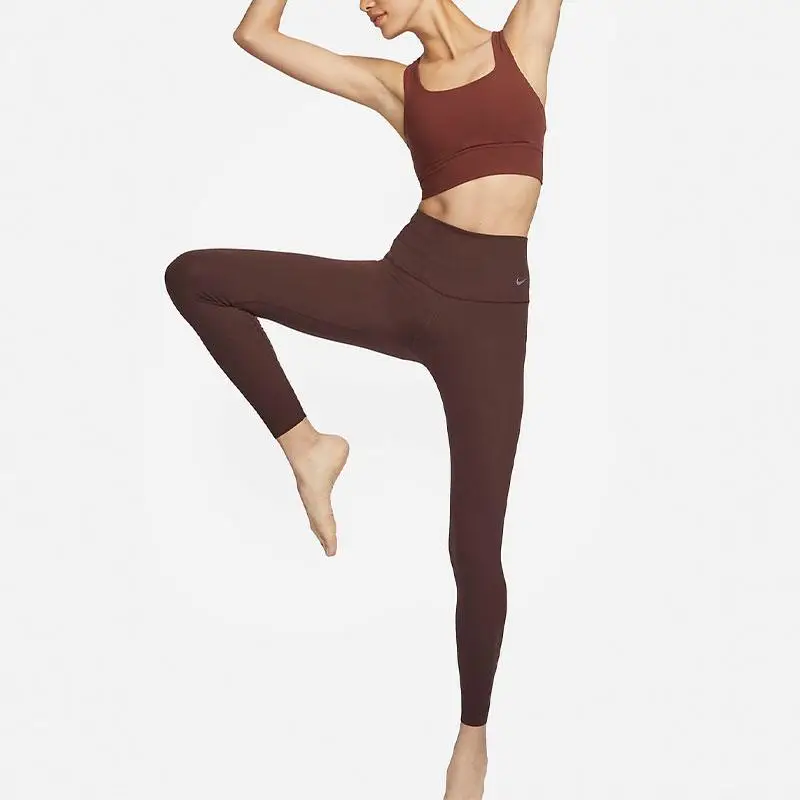 Nike Leggings Donna Marrone 3938051 miniatura 2