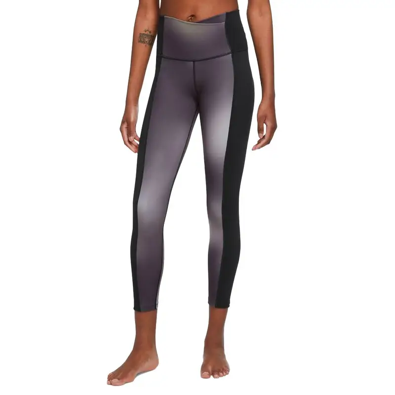 Leggings Sportivi Tight Yoga 7 8 Bordeaux Donna XS