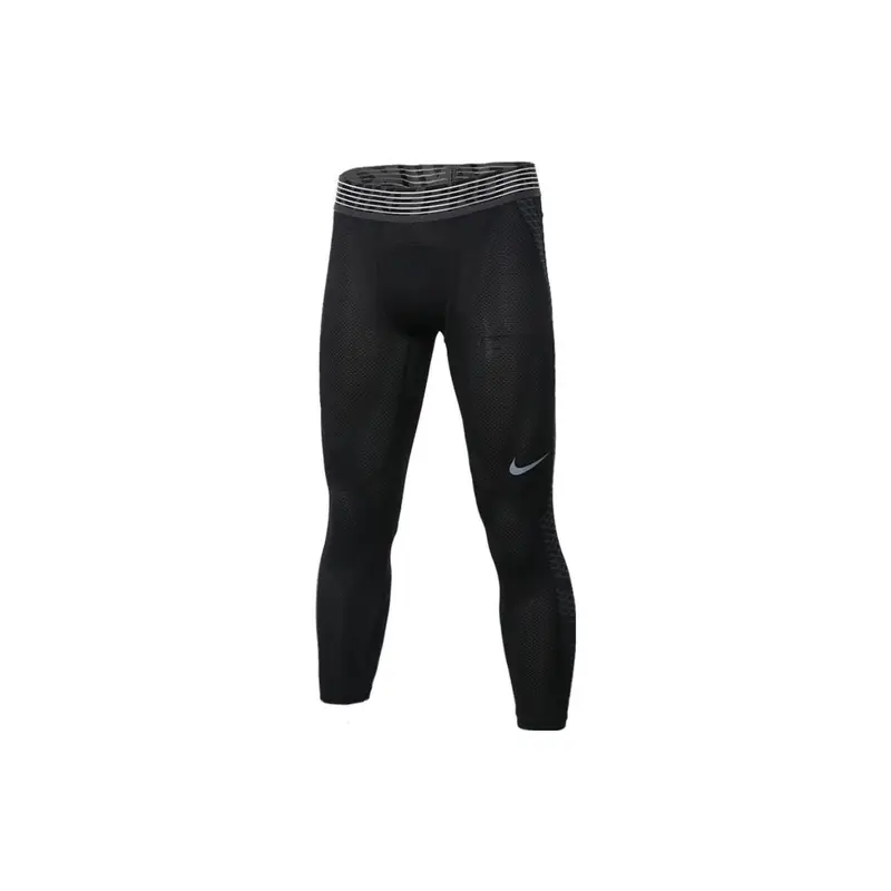 Logo del marchio Nike Pantaloni lunghi sportivi casual a vita media slim fit da uomo Neri 828164-010 XXL