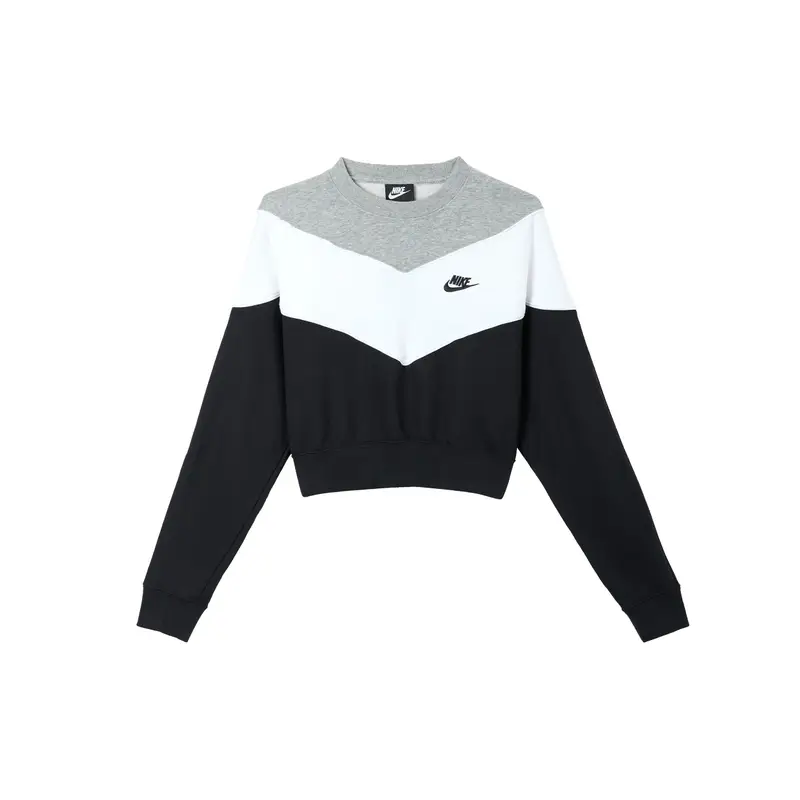 Logo Loose Cropped Sports Hoodie Women hoodies Black BV4954-010