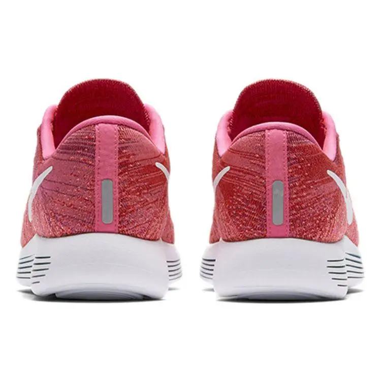 LunarEpic Flyknit Comodo Versatile Tessuto Assorbimento degli Urti Antiscivolo Basso Scarpe da Corsa Maratona Donna sneaker Rosa Bianco 843765-601 38 miniatura 5
