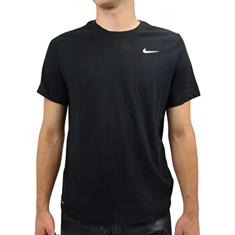 Nike M Nk Dry Tee Dfc Crew Solid Uomo, Black/White, M