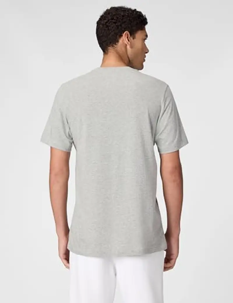 Nike M Nsw Club Tee Maglietta, Dk Grey Heather Black, S Uomo miniatura 3
