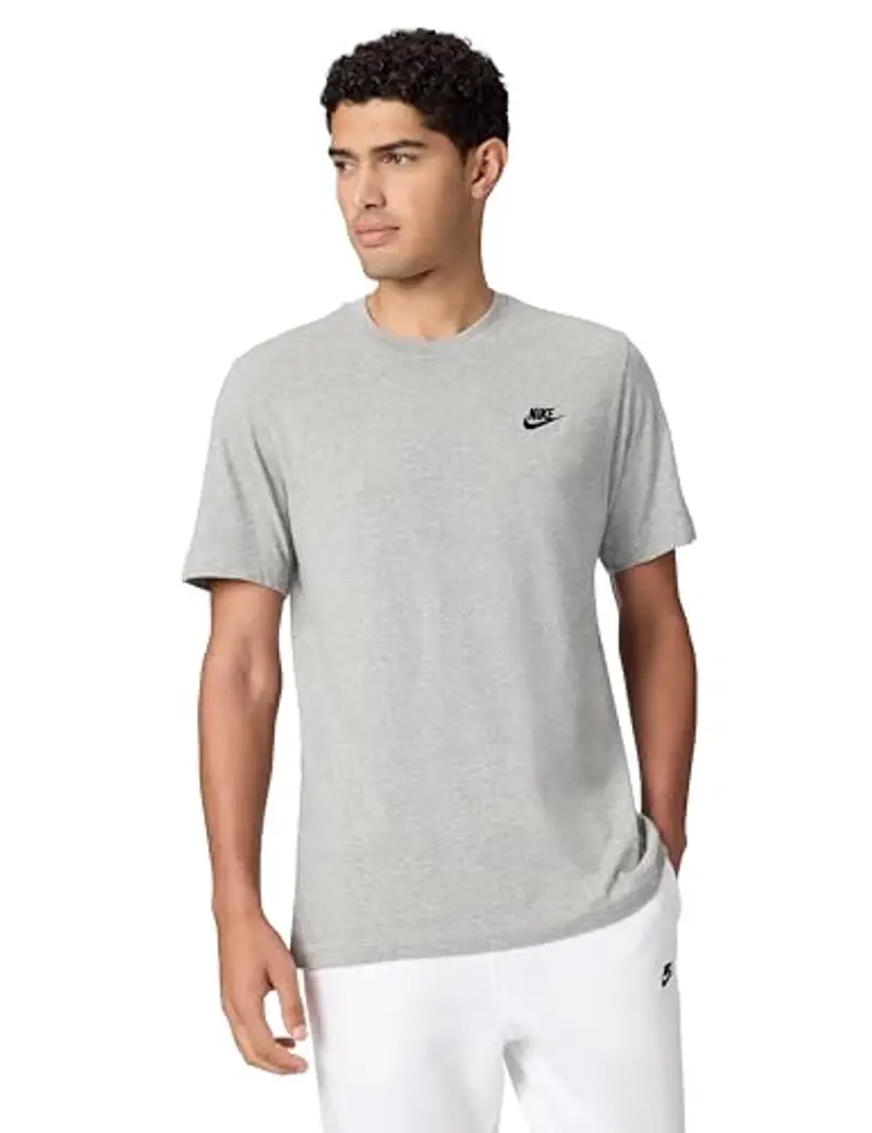 Nike M Nsw Club Tee Maglietta, Dk Grey Heather Black, XXL Uomo