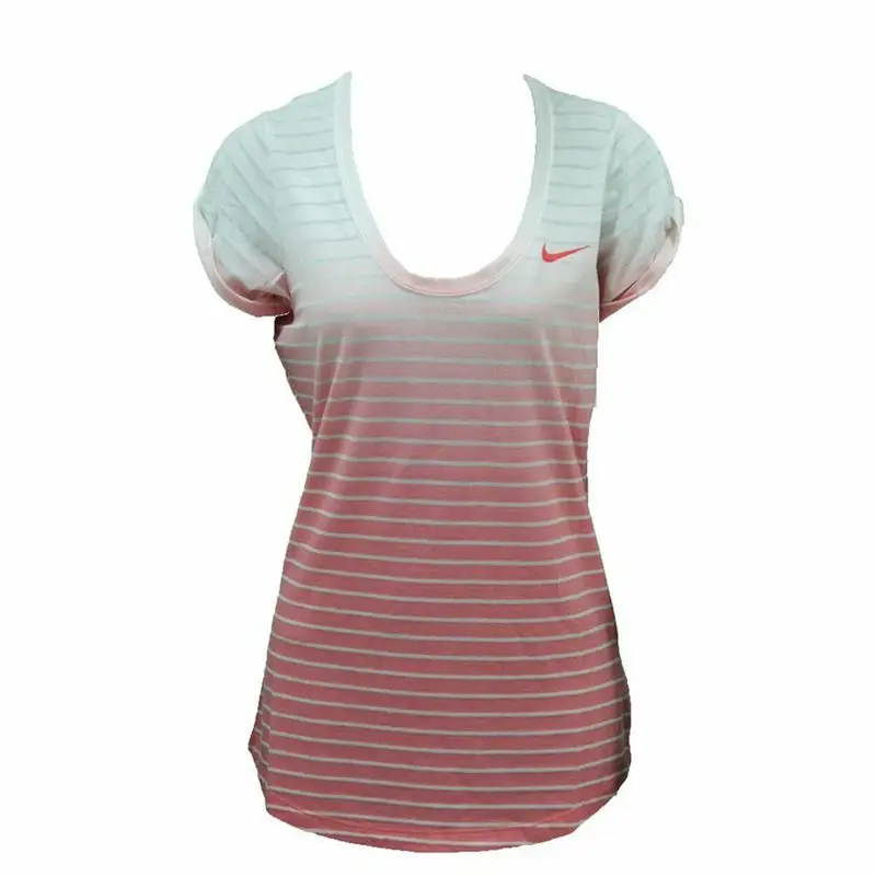 Maglia a Maniche Corte Donna Nike SS Dip Dye Burnout Rosso | Nike