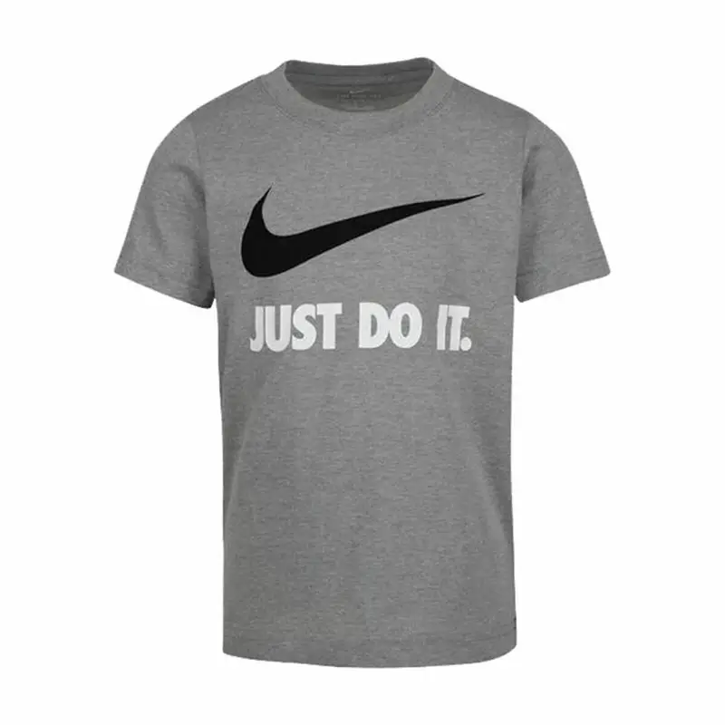 Maglia a Maniche Corte per Bambini Nike NKB Swoosh Grigio scuro | Nike Multi