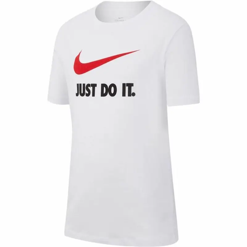 Maglia a Maniche Corte per Bambini Nike Sportswear Bianco | Nike