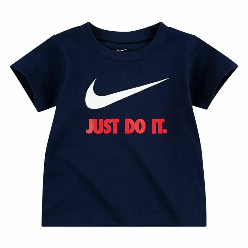 Maglia a Maniche Corte per Bambini Nike Swoosh Blu Marino | Nike Blu navy