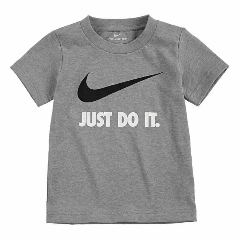 Maglia a Maniche Corte per Bambini Nike Swoosh Jdi Ss Grigio | Nike