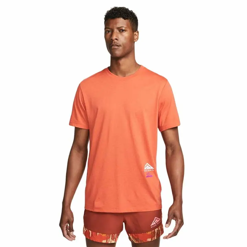 Maglia a Maniche Corte Uomo Nike Dri-FIT Arancio | Nike Arancione