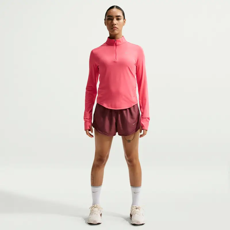 Maglia a maniche lunghe con 1/4 di zip da donna Nike Swift Rose