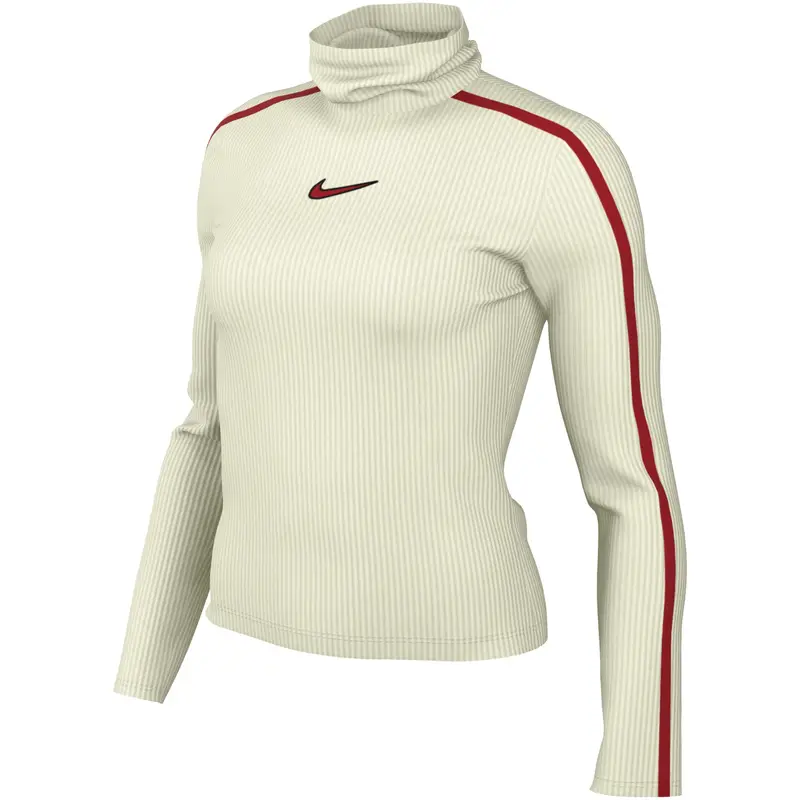 Maglia a maniche lunghe da donna Nike Blanc