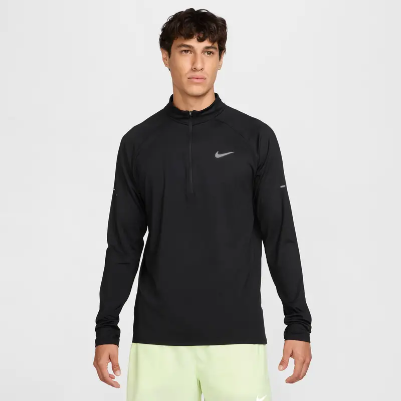 Maglia a maniche lunghe Nike Stride Noir