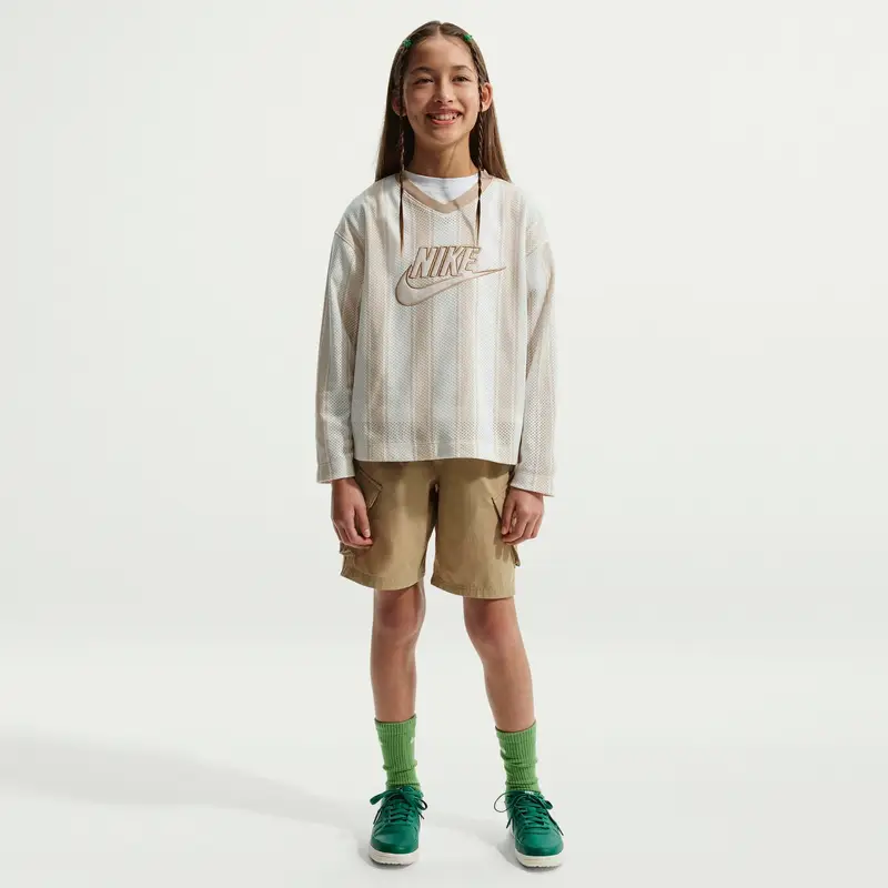 Maglia a maniche lunghe per bambini Nike Collection Blanc