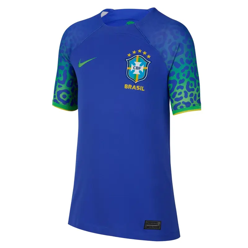 Maglia Away per bambini Brésil Dri-FIT 2022/23 Bleu