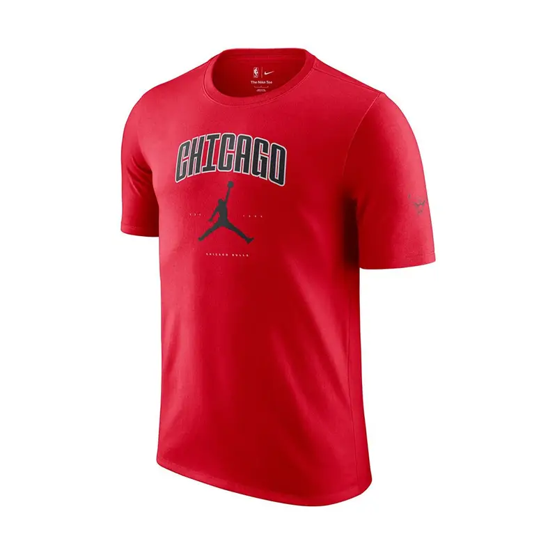 Maglia Basket Nba Bulls Jordan Cities Rosso Nero Uomo S