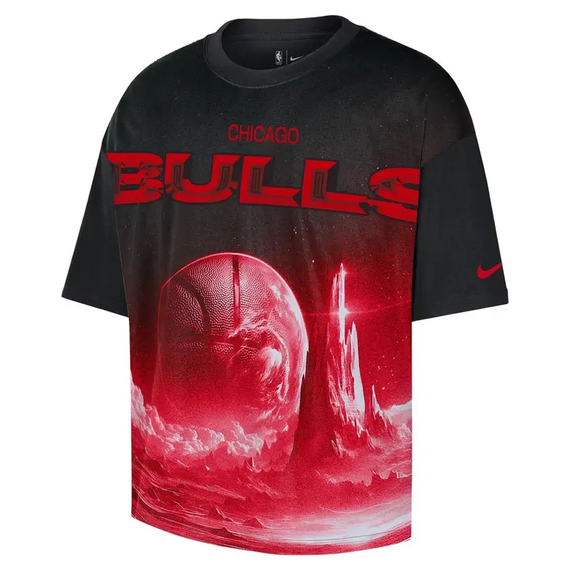 Maglia Basket Nba Chicago Boxy Nero Uomo XL