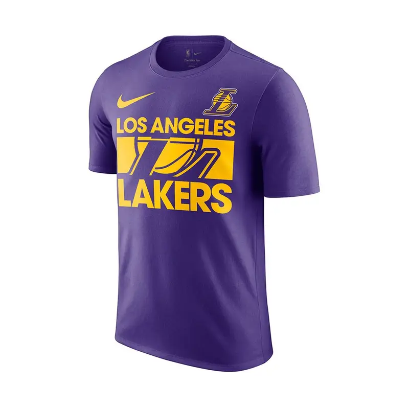 Maglia Basket Nba Los Angeles Lakers Courtside Tioy Viola Giallo Uomo L