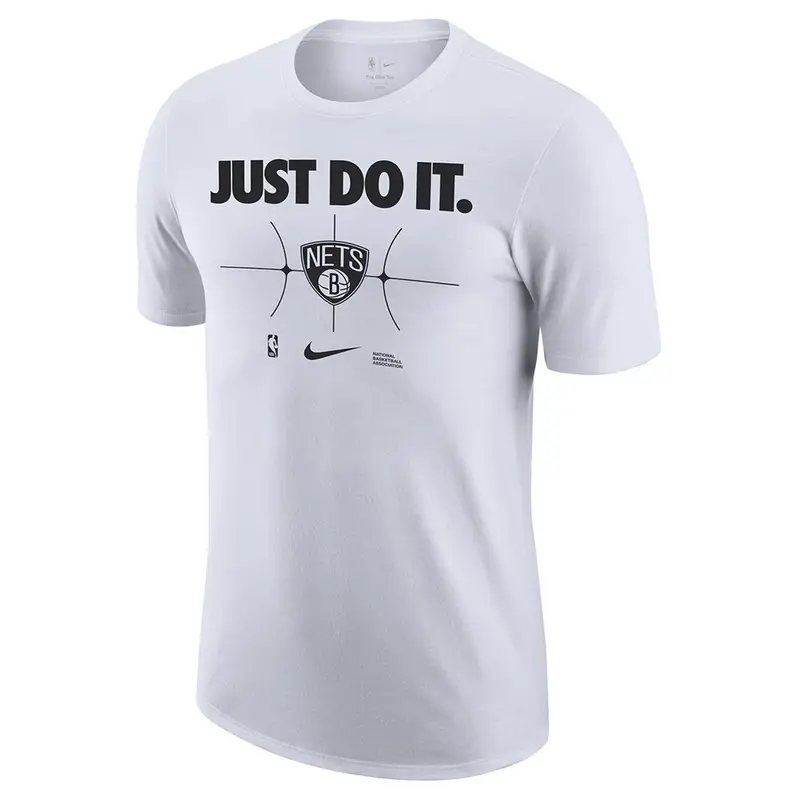 Maglia Basket Nba Nets Just Do It Bianco Nero Uomo XL