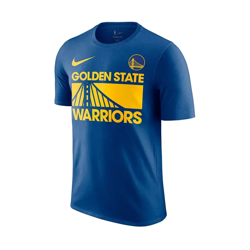 Maglia Basket Nba Warriors Courtside Tioy Blu Giallo Uomo S