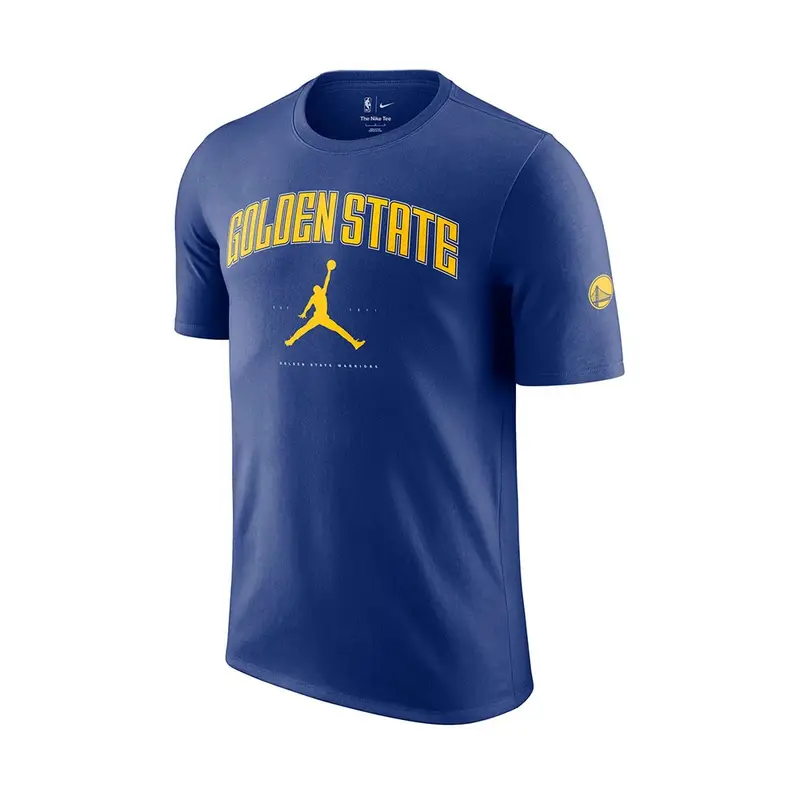 Maglia Basket Nba Warriors Essential Blu Giallo Uomo L