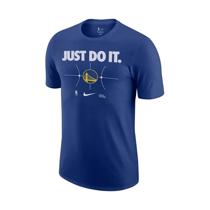 Maglia Basket Nba Warriors Just Do It Blu Uomo L