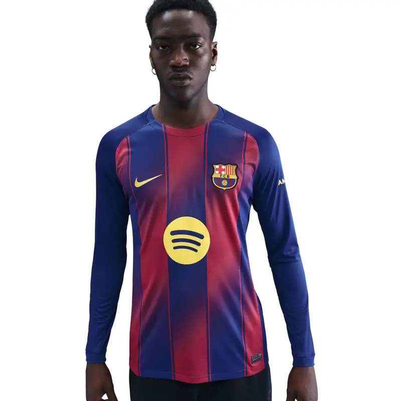 Maglia casalinga a maniche lunghe FC Barcelona 2025/26 Bleu