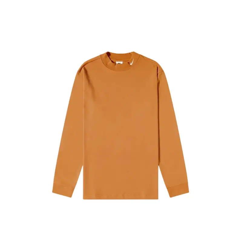 Maglia Collo Alto Manica Lunga Life Uomo DX5868-270 - Marrone/Bianco - S