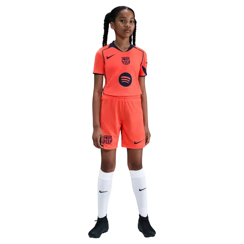 Maglia corta terzo bambino FC Barcelona 2025/26 Orange
