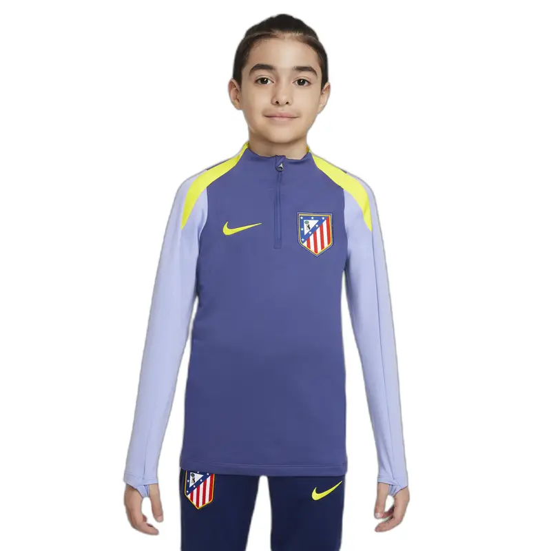 Maglia da allenamento a maniche lunghe per bambini Atlético Madrid Strike 2025/26 Violet
