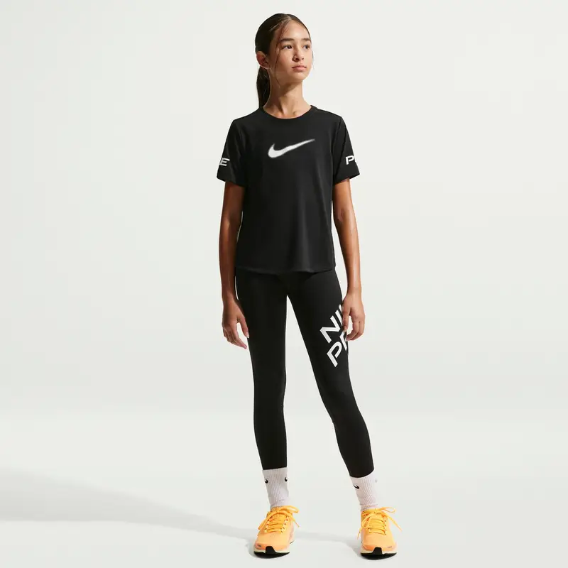 Maglia da bambina Nike Pro Noir