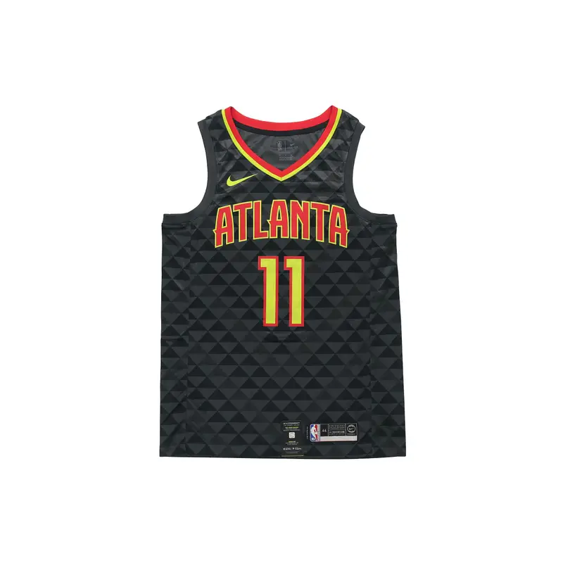 Maglia da basket Nike Atlanta Hawks Trae Young #11 da uomo Maglie da basket Nera 864457-017 S
