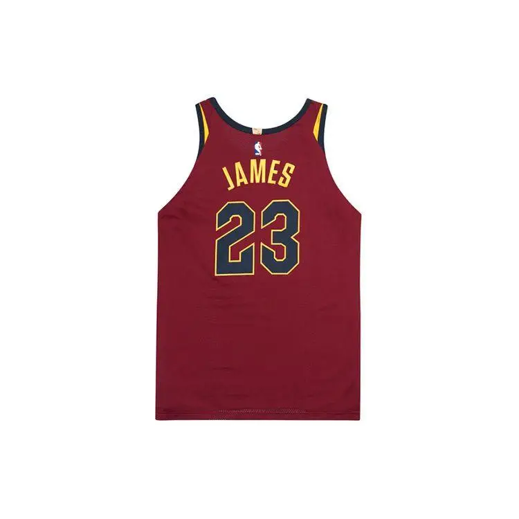 Maglia da Basket Nike NBA Edizione Limitata Cavaliers LeBron James Sportiva Senza Maniche Poliestere Traspirante Versione Giocatore AU 863018-677 S miniatura 2