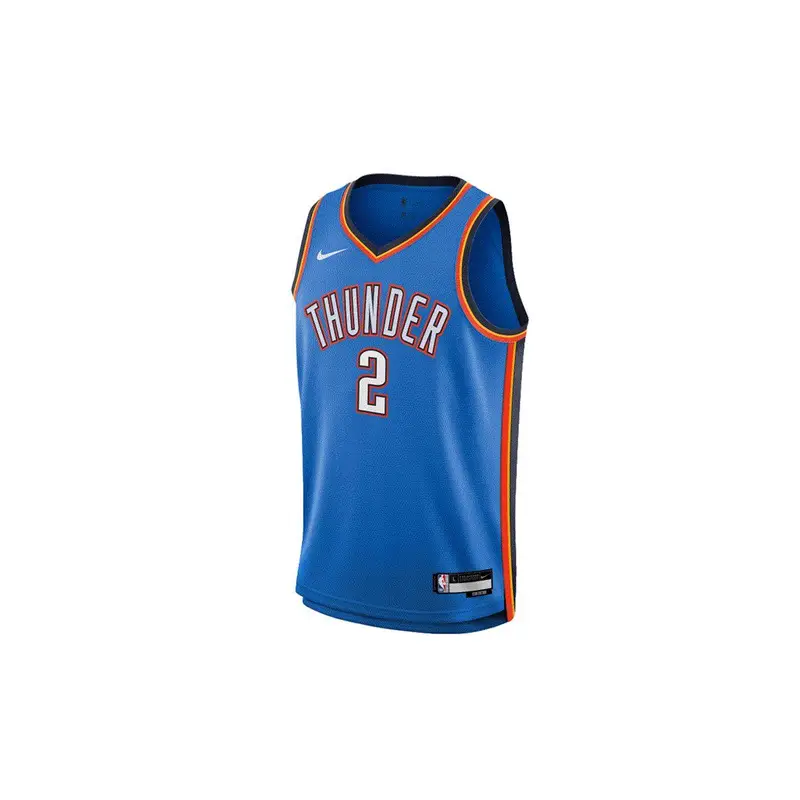 Maglia da basket Nike X NBA Thunder Alexander SGA Sportiva Traspirante Giovani Bambini maglie 3Z2B7BX2P00-THUSG L miniatura 3