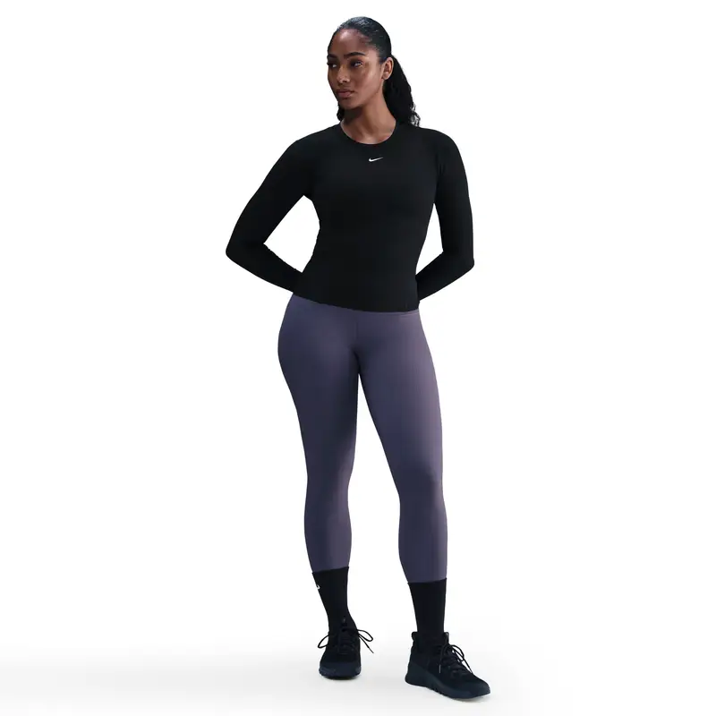 Maglia da donna Nike One Fitted Noir