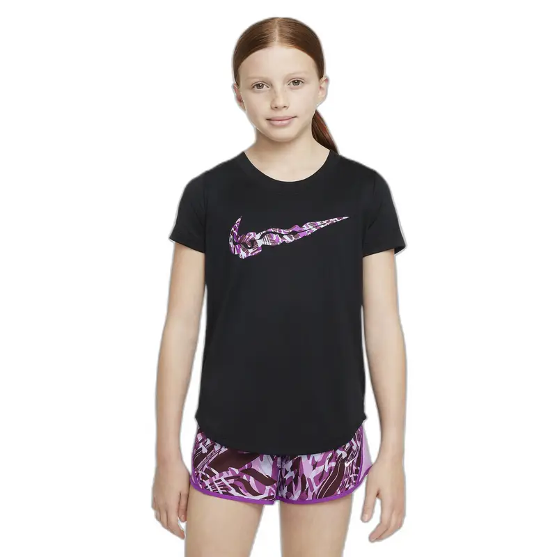 Maglia da ragazza Nike Dri-Fit Scoop SE+ Noir