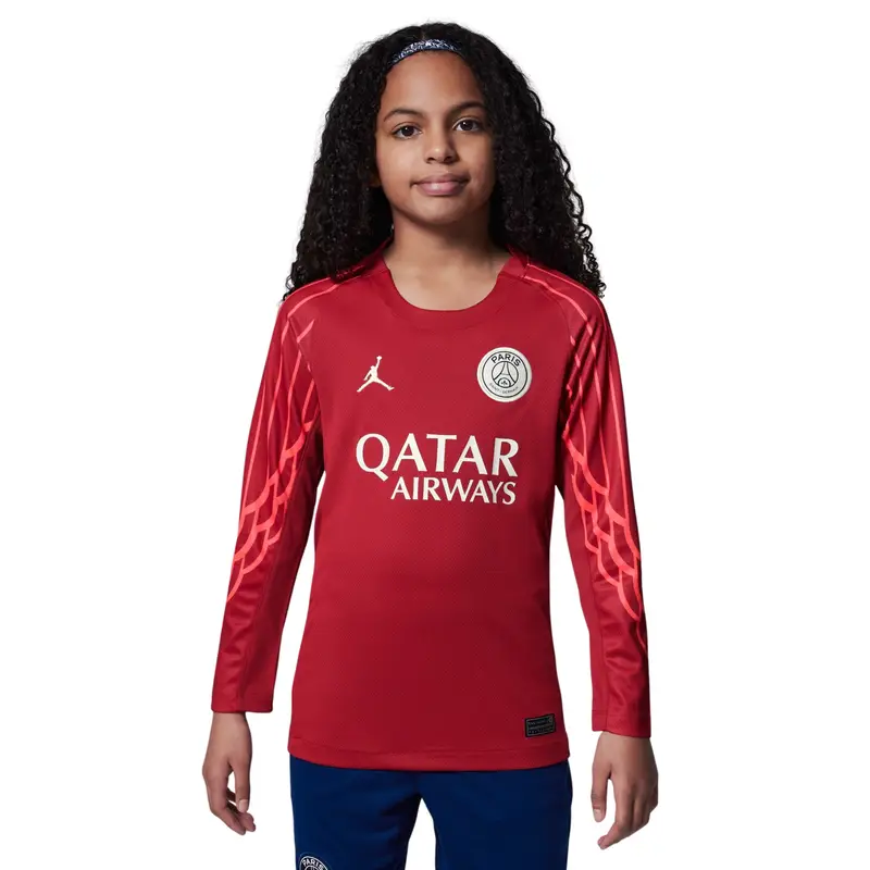 Maglia Fourth a maniche lunghe per portiere bambino PSG Dri-FIT Stadium Stadium 2024/25 Rouge