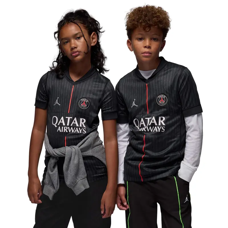 Maglia Fourth bambini PSG Jordan 2025/26 Noir