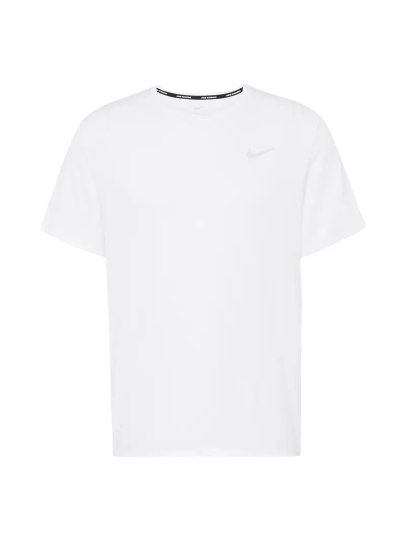 NIKE Maglia funzionale 'Miler'  argento / bianco