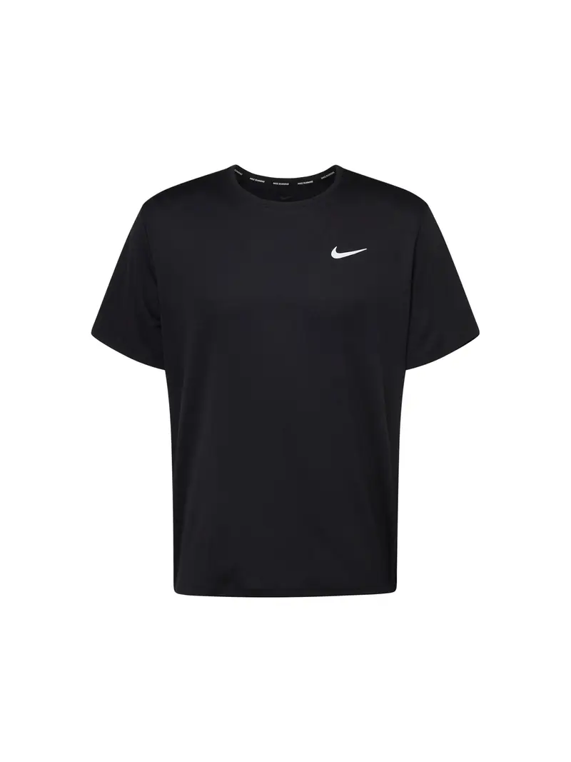 NIKE Maglia funzionale 'Miler'  nero / bianco