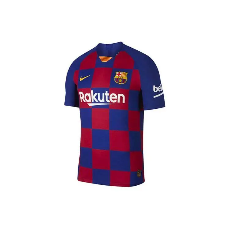 Maglia Gara Casa Nike FC Barcelona Stagione 2019-2020 Uomo Top Blu Rosso AJ5257-456 L