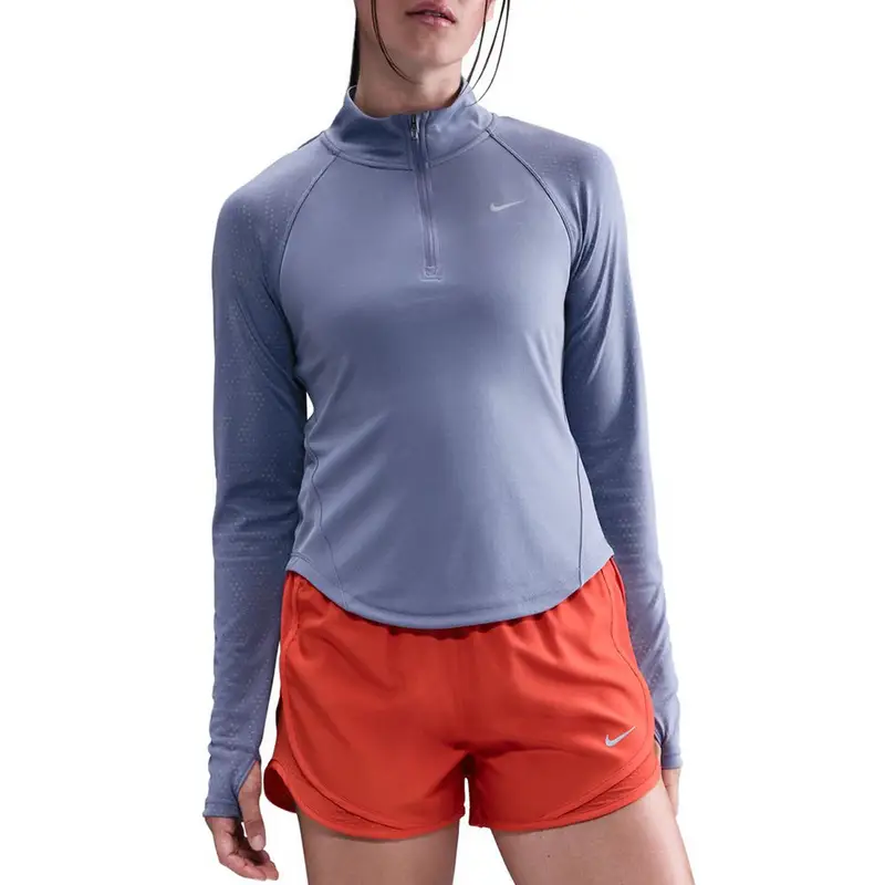 MAGLIA MANICA LUNGA 1/2 ZIP DRI-FIT TEMPO FLASH DONNA Lilla