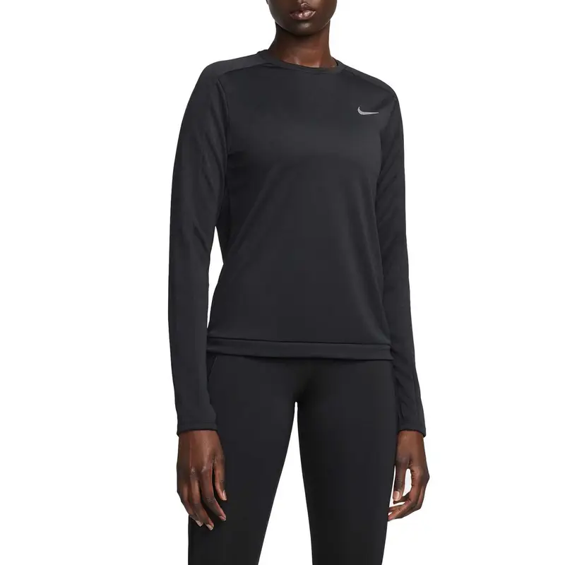 MAGLIA MANICA LUNGA DRI-FIT PACER CREW DONNA Nero