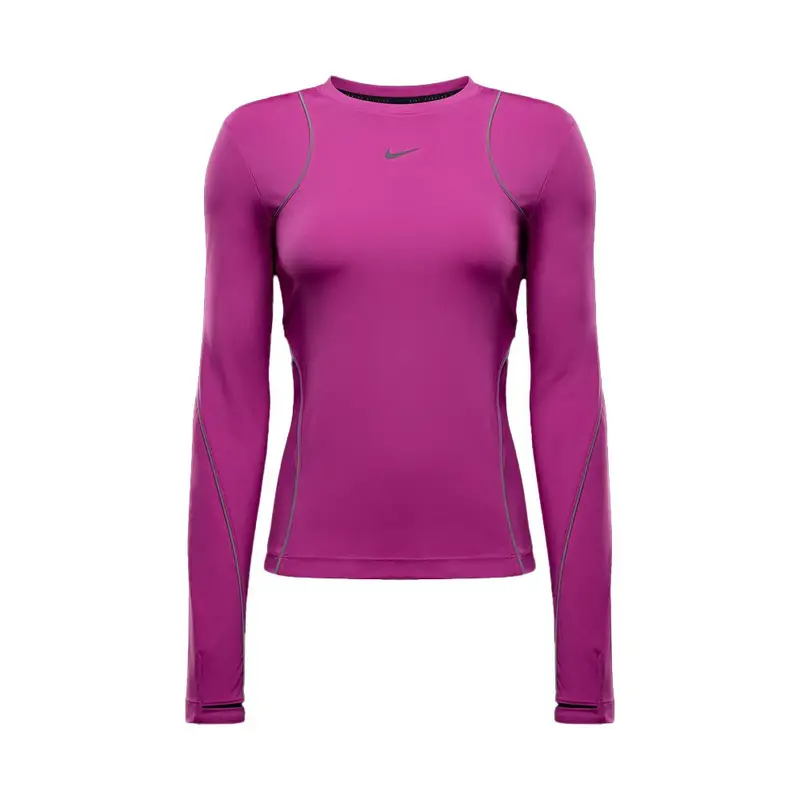 Maglia Manica Lunga Run Division Reflective Hot Fuchsia Donna L